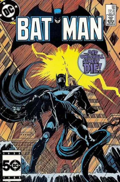 Batman, Vol. 1 #390 Direct Edition comic book cover, 1985