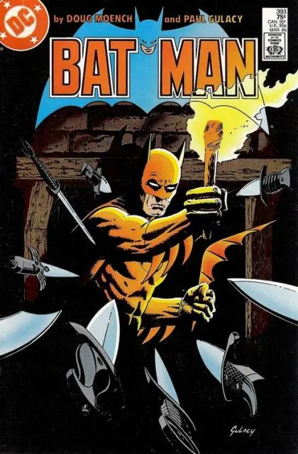 Batman, Vol. 1 #393 Direct Edition comic book cover, 1986