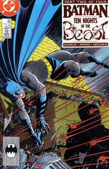 Batman, Vol. 1 #418 Direct Edition comic book cover, 1988