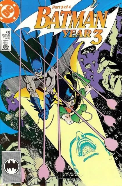 Batman, Vol. 1 #438 Direct Edition comic book cover, 1989