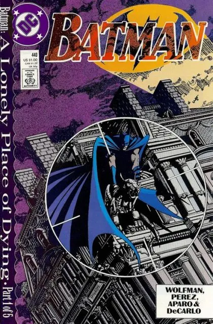 Batman, Vol. 1 #440 Direct Edition comic book cover, 1989