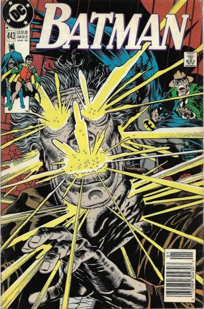 Batman, Vol. 1 #443 Newsstand Edition comic book cover, 1990