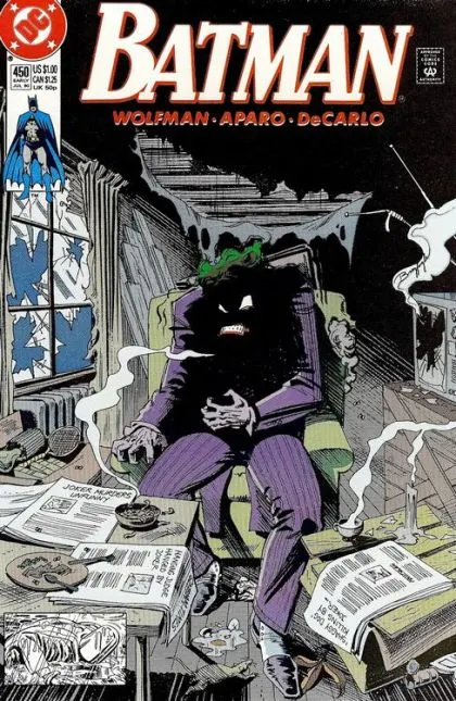 Batman, Vol. 1 #450 Direct Edition comic book cover, 1990