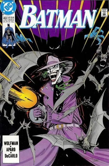 Batman, Vol. 1 #451 Direct Edition comic book cover, 1990