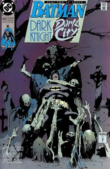 Batman, Vol. 1 #453 Direct Edition comic book cover, 1990