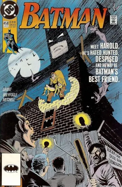 Batman, Vol. 1 #458 Direct Edition comic book cover, 1991
