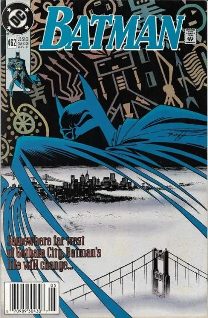 Batman, Vol. 1 #462 Newsstand Edition comic book cover, 1991