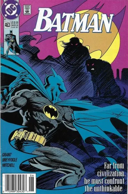 Batman, Vol. 1 #463 Newsstand Edition comic book cover, 1991