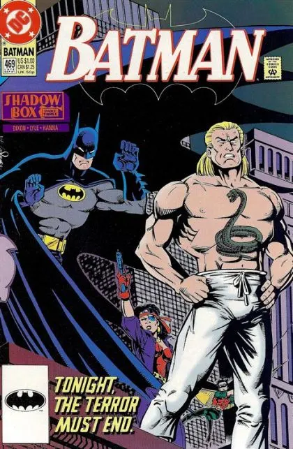 Batman, Vol. 1 #469 Direct Edition comic book cover, 1991