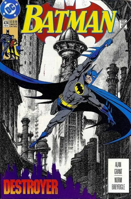 Batman, Vol. 1 #474 Direct Edition comic book cover, 1992