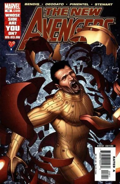 New Avengers, Vol. 1 #18 Steve McNiven Regular comic book cover, 2006
