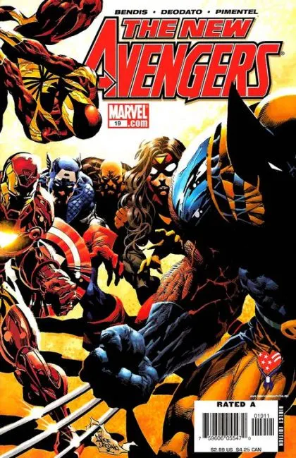New Avengers, Vol. 1 #19 Mike Deodato Jr. Regular comic book cover, 2006