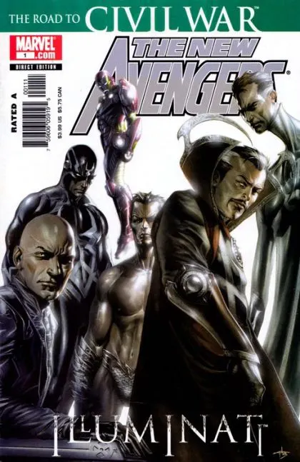 New Avengers: Illuminati, Vol. 1 #1 Gabriele Dell'Otto Cover comic book cover, 2006