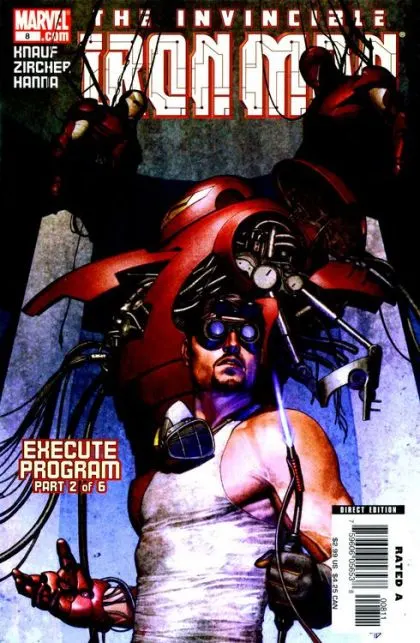 Iron Man, Vol. 4 #8 Direct Edition comic book cover, 2006