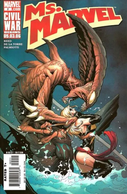 Ms. Marvel, Vol. 2 #2 comic book cover, 2006