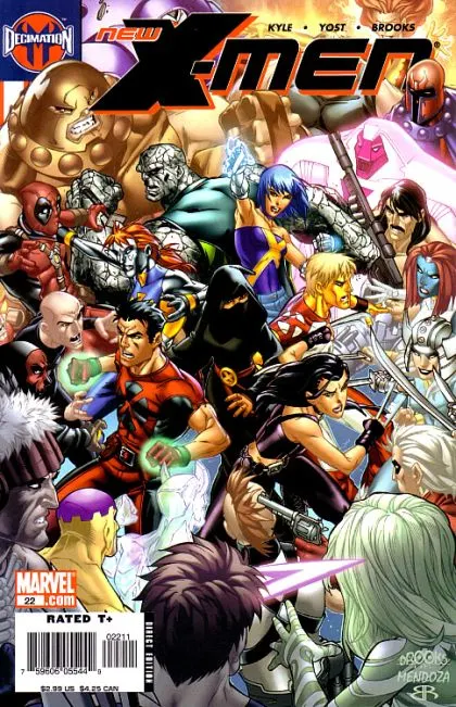 New X-Men (Academy X) #22 comic book cover, 2006