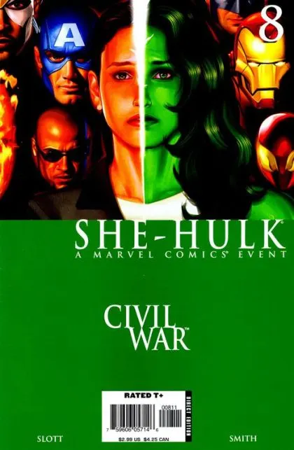 She-Hulk, Vol. 2 #8 comic book cover, 2006