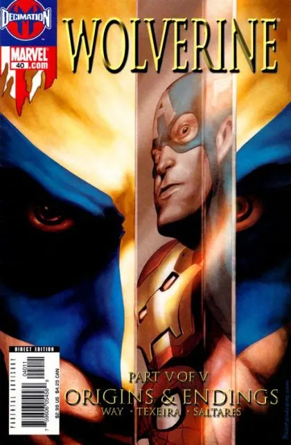Wolverine, Vol. 3 #40 Direct Edition comic book cover, 2006