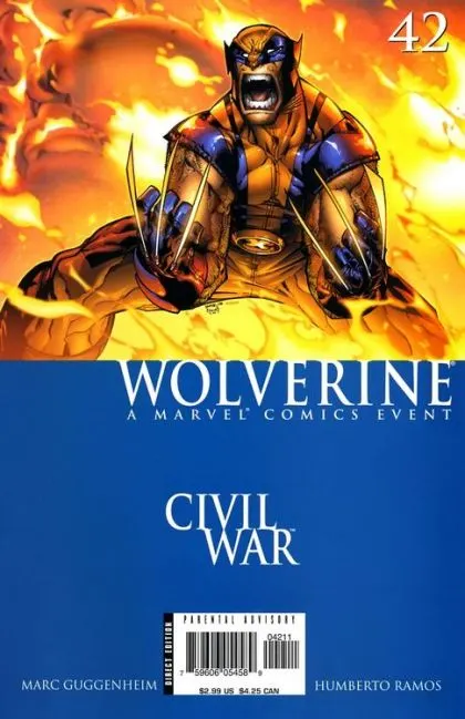Wolverine, Vol. 3 #42 Direct Edition comic book cover, 2006