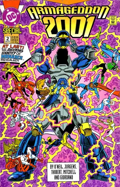 Armageddon 2001 #2 Direct Edition comic book cover, 1991