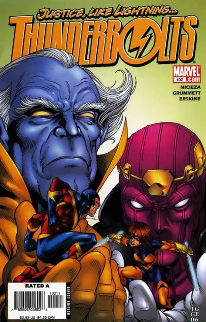 Thunderbolts, Vol. 1 #102 comic book cover, 2006