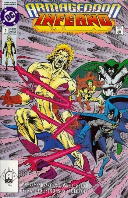 Armageddon: Inferno #1 Direct Edition comic book cover, 1992