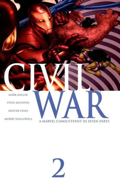 Civil War, Vol. 1 #2 Steve McNiven Regular comic book cover, 2006