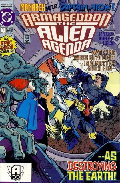 Armageddon: The Alien Agenda #1 Direct Edition comic book cover, 1991