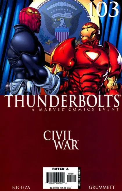 Thunderbolts, Vol. 1 #103 comic book cover, 2006