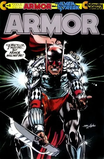 Armor, Vol. 1 (1985-1992) #1 Direct Edition comic book cover, 1985