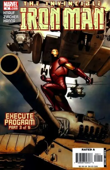Iron Man, Vol. 4 #9 Direct Edition comic book cover, 2006