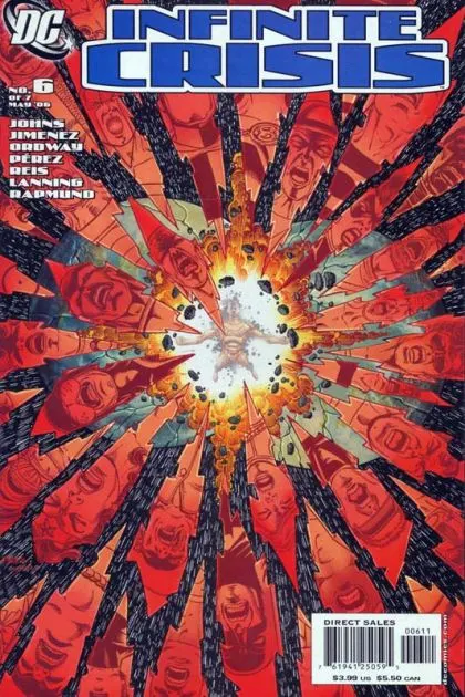 Infinite Crisis #6 George Pérez Variant comic book cover, 2006