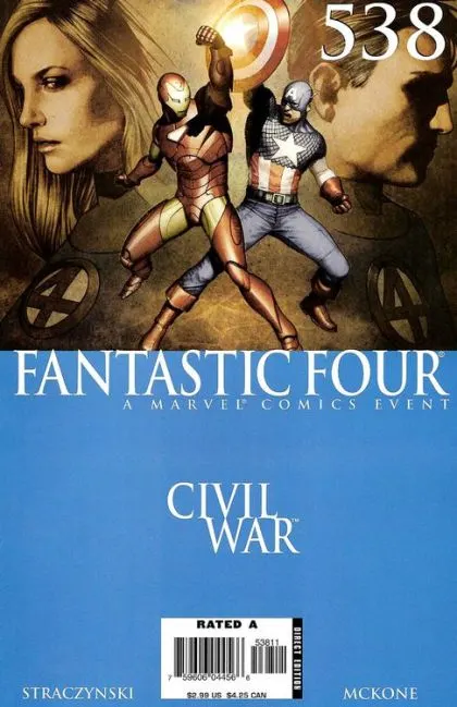 Fantastic Four, Vol. 3 #538 Direct Edition comic book cover, 2006
