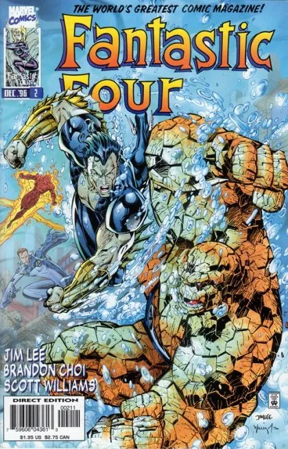 Fantastic Four, Vol. 2 #2 Direct Edition comic book cover, 1996
