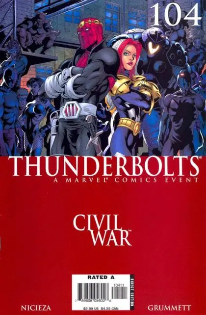 Thunderbolts, Vol. 1 #104 comic book cover, 2006