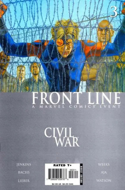 Civil War: Front Line #3 comic book cover, 2006