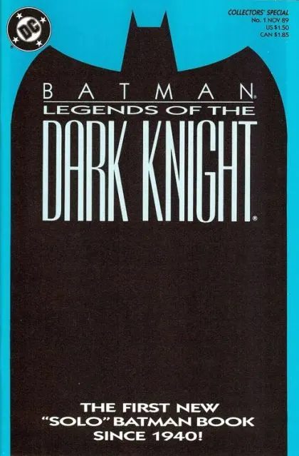Batman: Legends of the Dark Knight #1 Regular Edition comic book cover, 1989