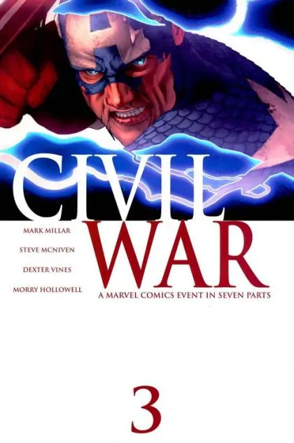 Civil War, Vol. 1 #3 Steve McNiven Regular comic book cover, 2006