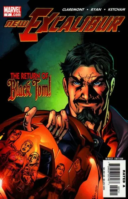 New Excalibur #7 Direct Edition comic book cover, 2006