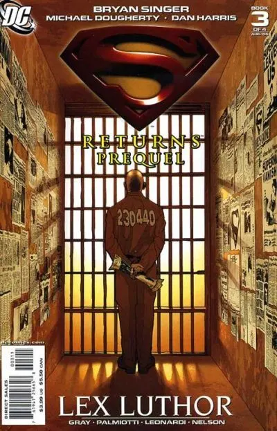 Superman Returns: Prequel #3 comic book cover, 2006