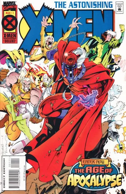 Astonishing X-Men, Vol. 1 #1 Direct Edition comic book cover, 1995