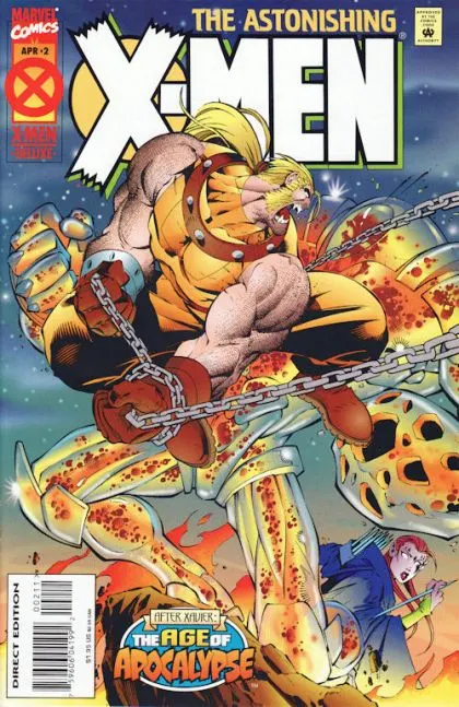 Astonishing X-Men, Vol. 1 #2 Direct Edition comic book cover, 1995