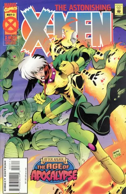 Astonishing X-Men, Vol. 1 #3 Direct Deluxe Edition comic book cover, 1995