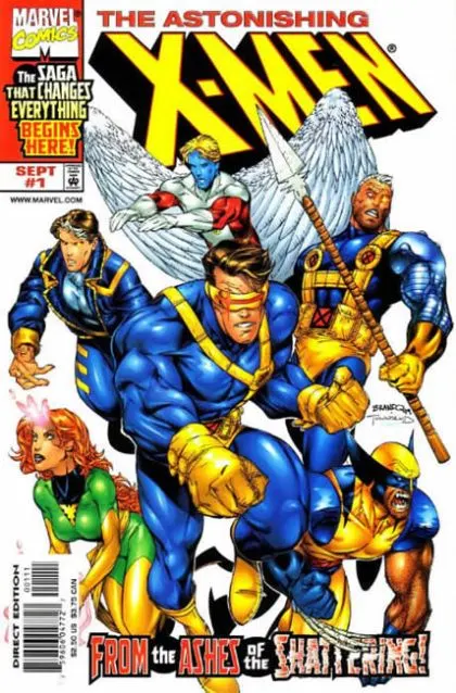 Astonishing X-Men, Vol. 2 #1 Direct Edition comic book cover, 1999
