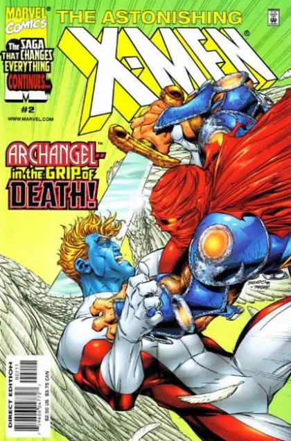 Astonishing X-Men, Vol. 2 #2 Direct Edition comic book cover, 1999