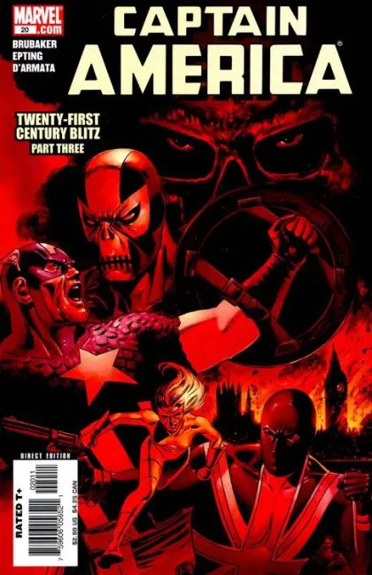 Captain America, Vol. 5 #20 Steve Epting Regular comic book cover, 2006