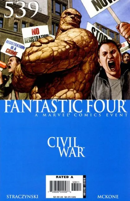Fantastic Four, Vol. 3 #539 Direct Edition comic book cover, 2006