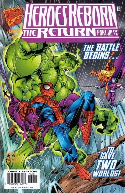 Heroes Reborn: The Return #2 Variant Cover comic book cover, 1997