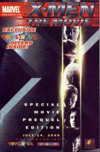 X-Men: The Movie #1 Special Movie Prequel Edition Presented By Toys 'R' Us And Toysrus.com comic book cover, 2000