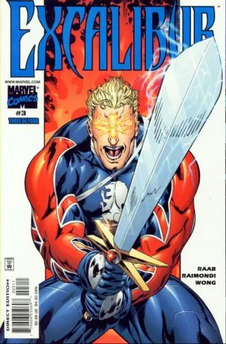 Excalibur, Vol. 2 #3 comic book cover, 2001